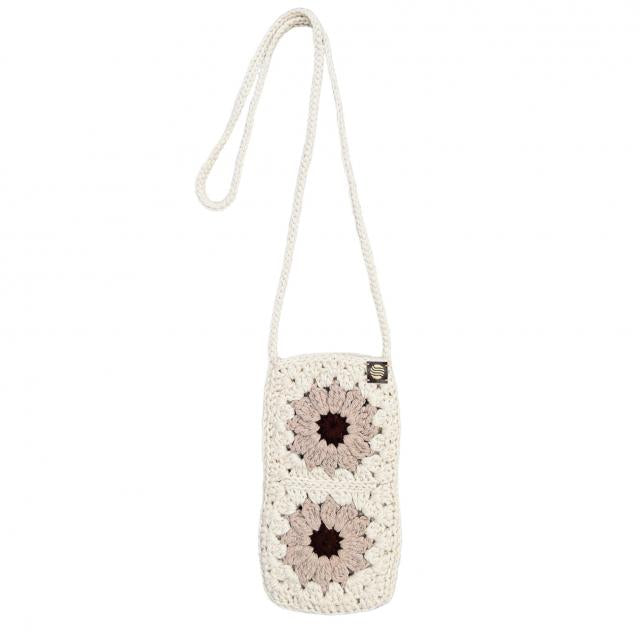 Pochette de téléphone "Camélia" Beige