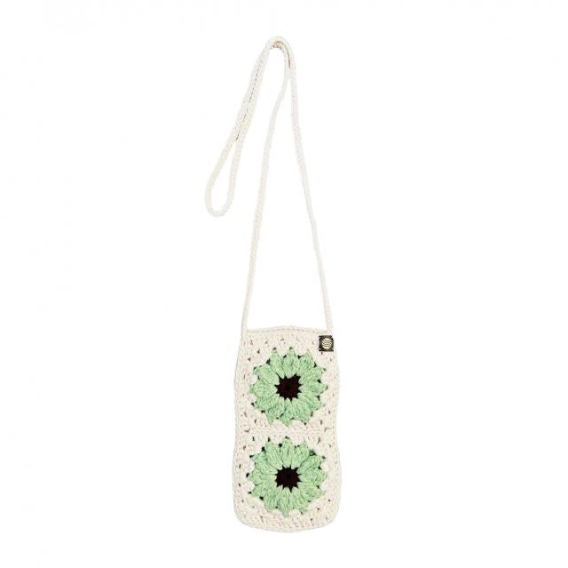 Pochette de téléphone "Camélia" Vert