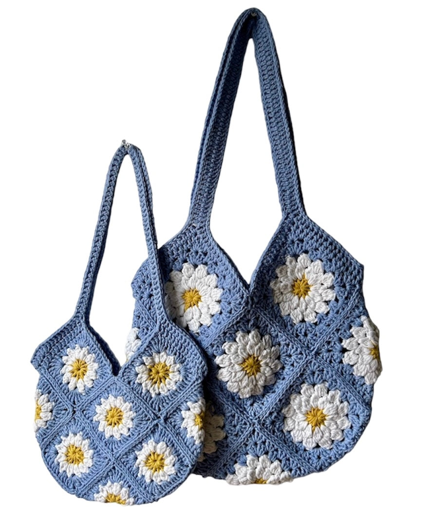 Cabas enfant "Camélia" Bleu