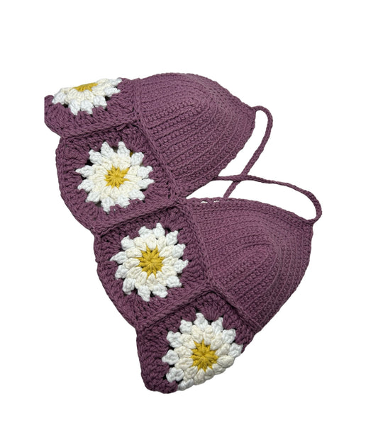 Top « Camélia » prune