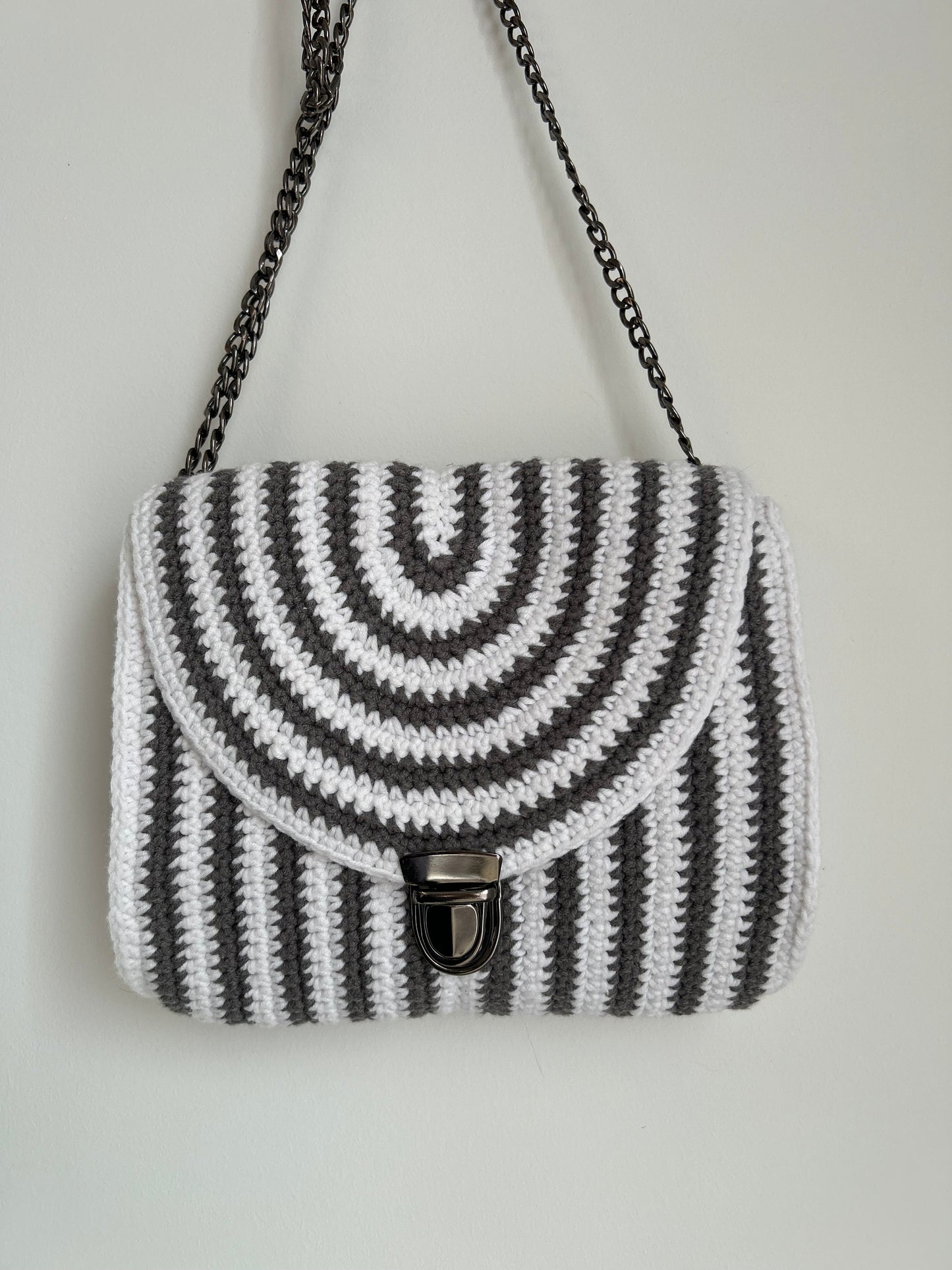 Sac "Aria" Gris/Blanc