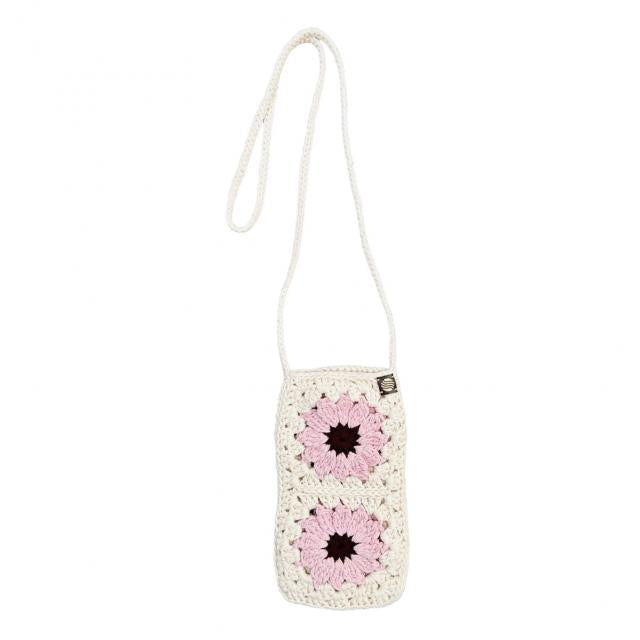 Pochette de téléphone "Camélia" rose