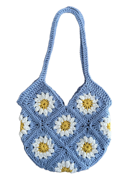 Cabas enfant "Camélia" Bleu