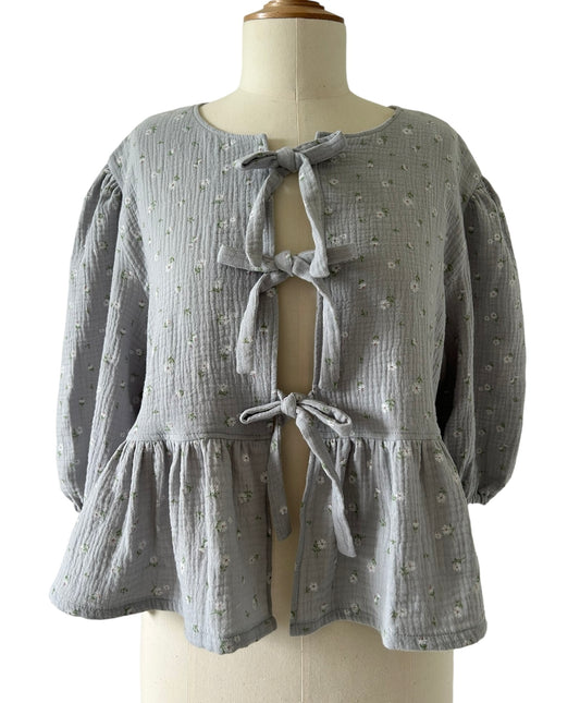Blouse "Germaine" Grise